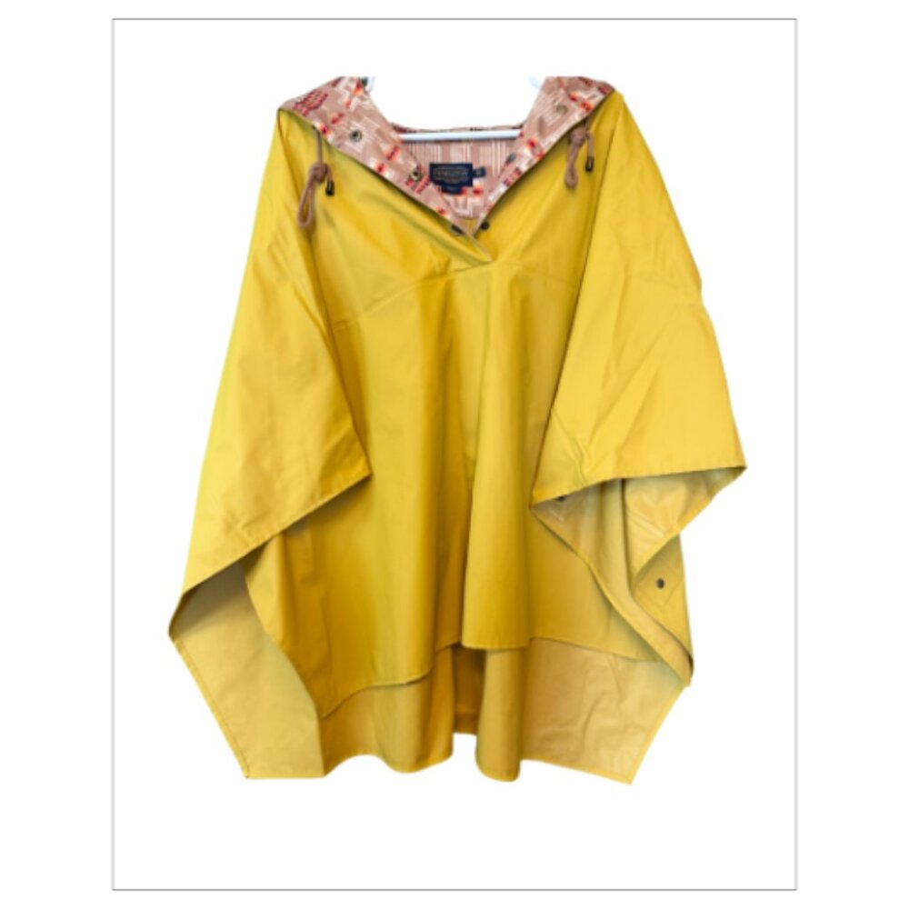 NWOT Stylish Pendleton Goldenrod Rain Poncho, One Size (BB01)